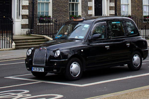 Black Cab som transportmedel i London